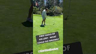 Angry Golfer Reaction To Putt Fail golfer Golf badgolf AngryGolfer [upl. by Lyndell]