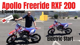 Apollo Freeride RXF 200 Dirt Bike Review in Red [upl. by Gaves162]