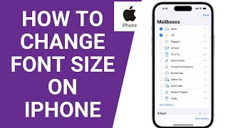 How to Change Font Size on iPhone 2024 [upl. by Avonasac319]