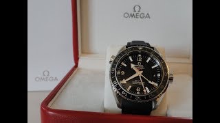 4K Review Omega Seamaster Planet Ocean GMT Review [upl. by Aitat]