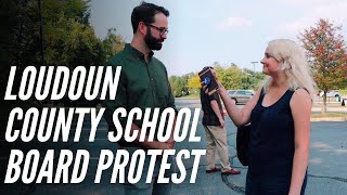 YAF on the Street CRT Protest at Loudoun County School Board Meeting [upl. by Akiemahs]