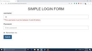 jQuery Form Validation Tutorial  Jquery Textbox Validation in Hindi without Plugin [upl. by Aid]