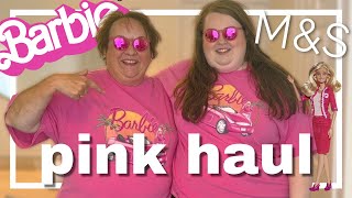 ALL PINK HAUL  mamps barbie inspired plus size fashion try on  FEATURING MUM  2023 [upl. by Hagan]