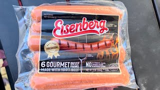 Eisenberg Hot Dogs Review  Gourmet Beef Franks [upl. by Colier]