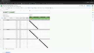 Gantt Chart Automated Template  Congressional App Challenge 2024 [upl. by Enniroc]