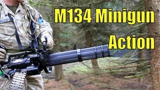 M134 Minigun Airsoft At Section8 Scotland [upl. by Betti173]