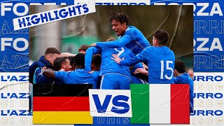 Highlights GermaniaItalia 23  Under 19  Élite Round [upl. by Alidus373]