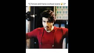 Feroze X Hania Workout scene 😲💯 Feroze khan attitude status ishqiya ferozekhan attitude shorts [upl. by Chak]