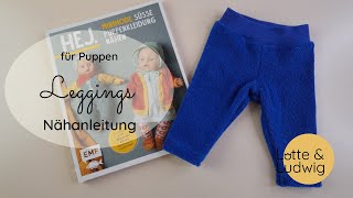 Puppenleggings nähen Hej Minimode süße Puppenkleidung nähen Band 1 [upl. by Qirat]