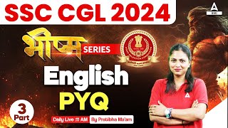 SSC CGL 2024  SSC CGL English Classes By Pratibha Mam  Previous Year Question 3 [upl. by Oalsecnew745]