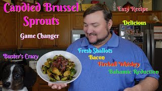 Candied Brussel Sprouts Brussels with balsamic glaze Brussel sprouts with brown sugar amp Bacon [upl. by Aidualk85]