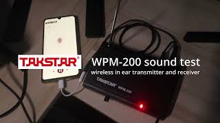 takstar wpm 200 wireless iem sound test [upl. by Dusa]