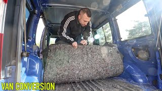 Installing Thermal Insulation In The Van  Fiat Doblo Van Conversion DIY  ep02 [upl. by Nelo]