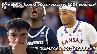 SAMFORD GOT ROBBED Samford vs Kansas Jayhawks  Highlights  1st Round NCAA March Madness REACTION [upl. by Lytsirk]