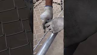 Assembly process of galvanized stainless steel wire mesh [upl. by Nylde]