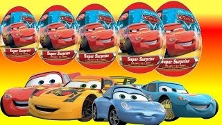 Surprise eggs Kinder Surprise Disney Pixar Cars 2 my video animation [upl. by Sivat949]