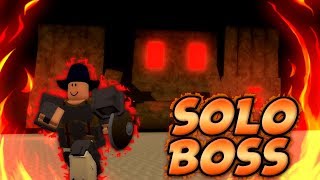 SoloFighting the Dungeon Boss in DarkBlox  Roblox [upl. by Yrolam780]