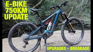 EBike 750km Update  2022 Norco Range VLT  Upgrades  Fitness  Whats Broken [upl. by Ahsam]