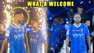 Neymars FULL EPIC AlHilal unveiling ceremony [upl. by Adnala462]