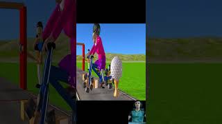 Scary Teacher 3D vs Squid Game Wheel Saw Hammer Honeycomb Candy Shapes Level Max Challenge shorts [upl. by Sivaj168]