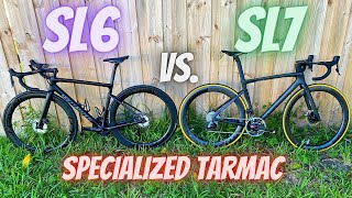 WHATS THE DIFFERENCE Specialized TARMAC SL6 vs TARMAC SL7 PRO and SWORKS [upl. by Maurits383]