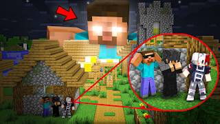 HEROBRINE Attacked Our World In Minecraft 😱 Ft junkeyy [upl. by Araccot828]