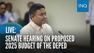 LIVE Senate hearing on proposed 2025 budget of the Department of Education  Sep 10 [upl. by Aierbma]