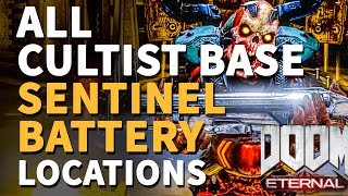 All Cultist Base Sentinel Battery Doom Eternal Collectibles [upl. by Anana]