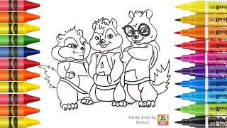 Draw Alvin the Chipmunks Easy  drawing for kids [upl. by Burton786]