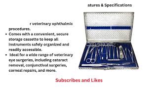 Veterinary  Ophthalmic Surgery Kit  Features amp Specifications shortsviral shorts [upl. by Wahkuna]