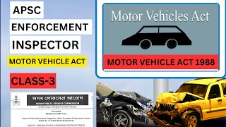 🎯 APSC Enforcement Inspector  Motor Vehicle act  KSGS ASSAM [upl. by Yukio]