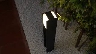 Philips Hue Turaco White outdoor LED floor lamp 80cm gray [upl. by Ramilahs]