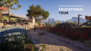 Walking in Ancient Greece Society of Sparta  Assasins Creed Odyssey [upl. by Kati61]