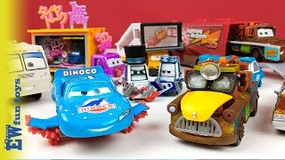 Disney Pixar Cars Diecast Toys Part 9 Mattel with Mcqueen Mater Mack New カーズ 2016 [upl. by Prue]