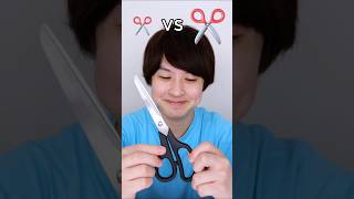 Small scissor vs Big scissor candy 🍭 challenge 😂🫣 funnychallenge funnyvideo candy [upl. by Ardnekal]