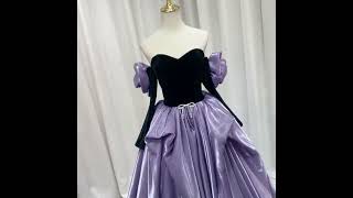 Fashion Lavender Cascading Ruffles Prom Dresses [upl. by Analaf]