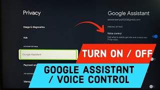 Mi Smart TV  How to Turn ON  OFF Voice Control or Google Assistant [upl. by Veno]