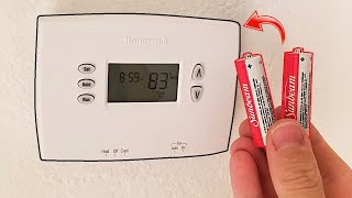 How To Replace Outdoor Honeywell Thermostat Sensor Battery [upl. by Anaujnas279]