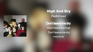 Radiohead  High And Dry Cover [upl. by Hairim]