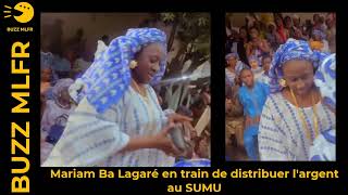 Mariam Ba Lagaré en train de distribuer largent au SUMU [upl. by Just]