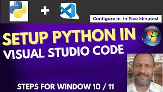 How to Run Python in Visual Studio Code Windows 10 and Window11 2024  Run Sample Python Program [upl. by Bultman435]