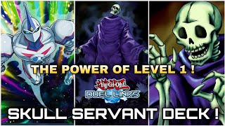 Skull Servant Deck   FUN Deck YuGiOh  Duel Links [upl. by Suilmann]