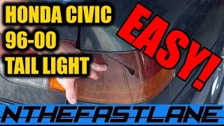 ▶️Tail Light How To Replace Honda Civic 9600🔧 [upl. by Jehius33]