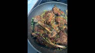 Lamb chop cooked by me fypシ゚viral shortvideos food protein cooking [upl. by Aivatnuhs]