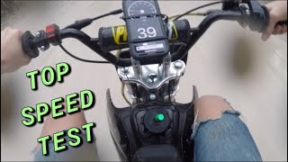 Coolster 125cc Pit Bike Top SPEED Test [upl. by Reames278]