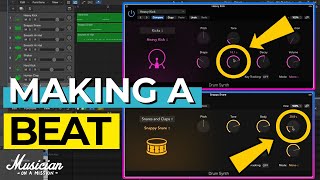 Making A Beat In Logic Pro X COMPLETE GUIDE [upl. by Ayerim]