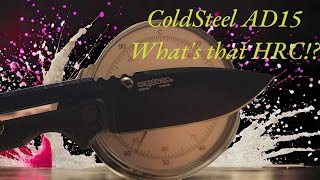 Cold Steel AD15  S35VN  Rockwell Hardness Test [upl. by Eissalc]