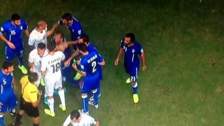 Luis Suarez bites Chiellini [upl. by Ehcsrop]