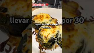 Como puedes preparar chiles rellenos vegetarianos recetasfaciles cocinacreativa suscribe [upl. by Eneiluj918]