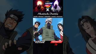 Itachi x Kisame vs Kakashi x Asuma x Kurenai x Guy  Akatsuki Battle shorts viral anime naruto [upl. by Anilatak]